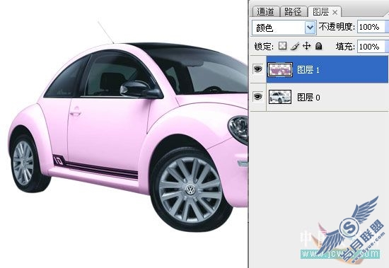 Photoshop基础教程:简单几步为汽车换颜色