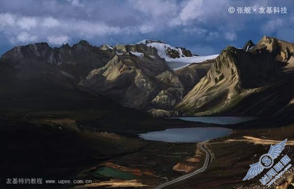 PhotoShop临摹教程:风景绘制