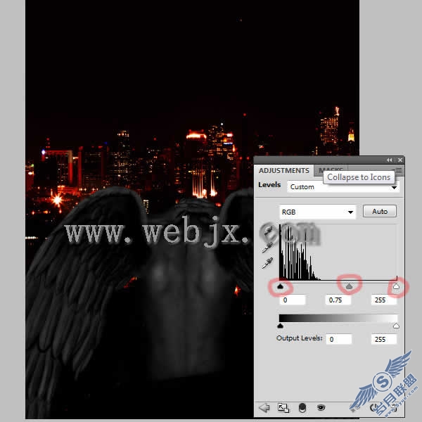 Photoshop照片合成:恶魔炸毁城市特效