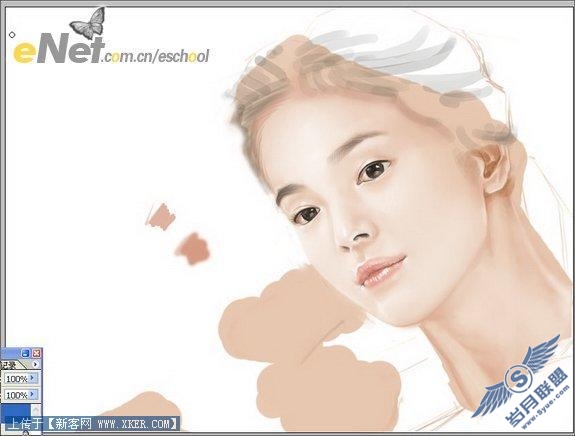 Photoshop结合数位板绘制美女头像(2)