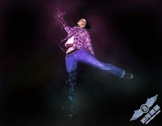 Photoshop制作绚丽的真人潮流插画