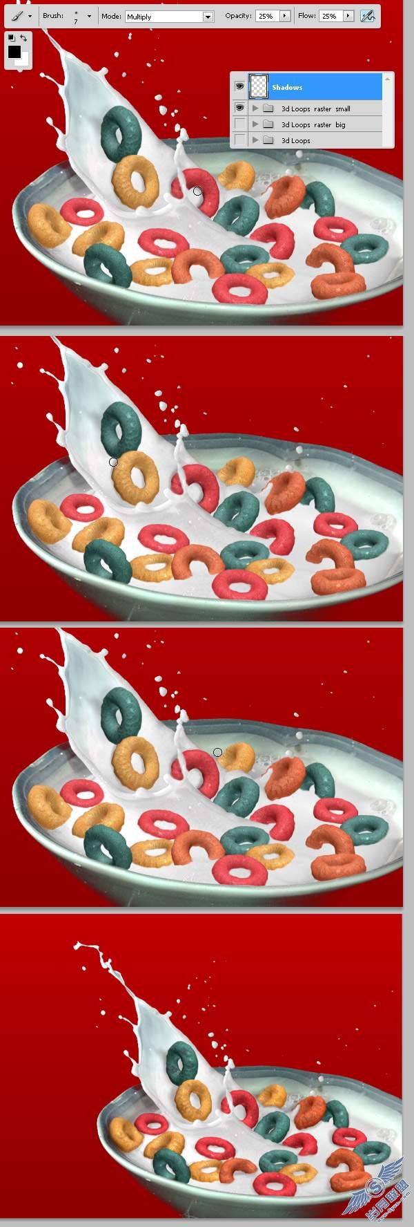 photoshop cs4绘制甜麦圈包装袋
