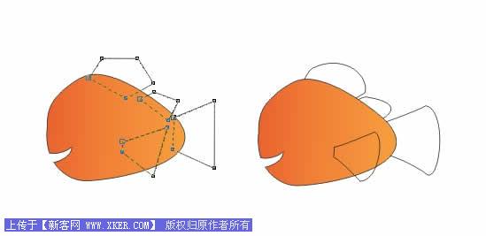 Coreldraw绘制海底总动员小鱼Nemo