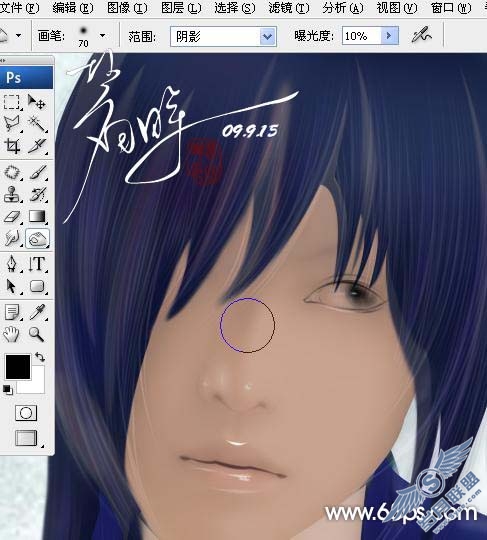 Photoshop鼠绘柔美的古典忧伤男孩