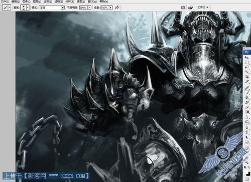 Photoshop加<a href=http://www.syue.com/Digital/ target=_blank class=infotextkey>数码</a>板绘制“困斗”怪兽