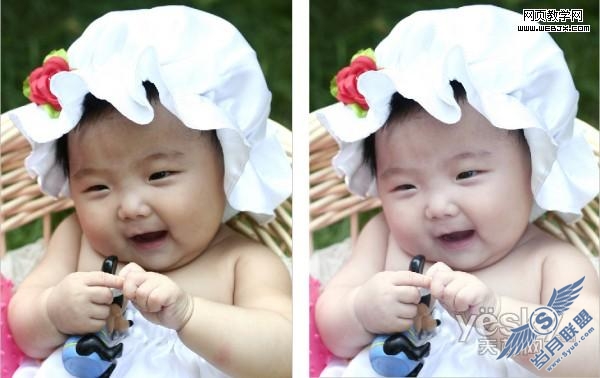 Photoshop教程:婴儿照片的光影处理教程