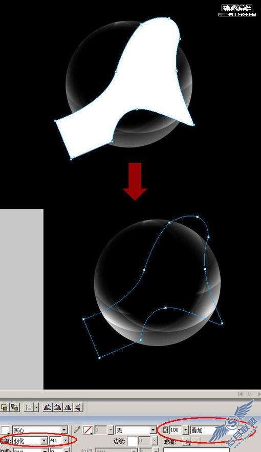 Fireworks绘制奇特发光的圆特效【图】_