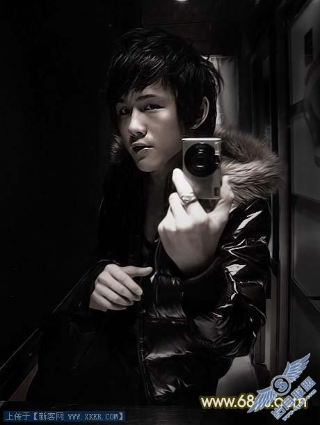 Photoshop调出帅哥的黝黑质感肤色
