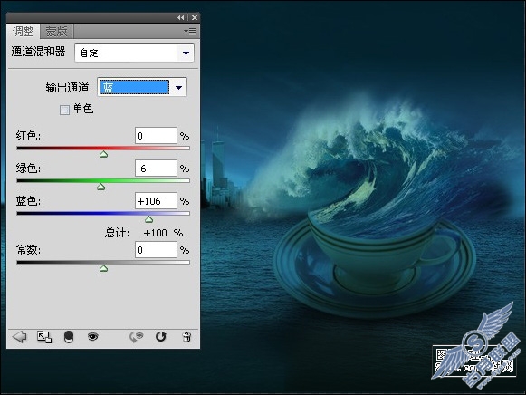 Photoshop照片合成:制作惊涛骇浪海报