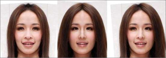 Photoshop出来的众多明星对称脸照欣赏
