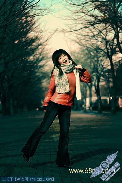 Photoshop制作怀旧暗调非主流照片效果