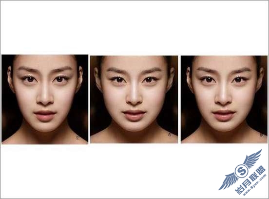 Photoshop出来的众多明星对称脸照欣赏