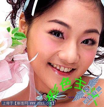 Photoshop通道巧为美女照片做美容_天极设计在线转载