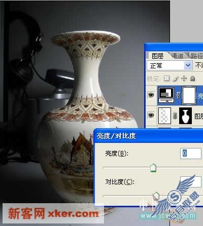 Photoshop给花瓶打造彩绘效果