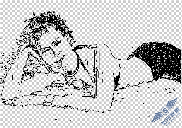 PS照片合成:红砖墙里的真实美女