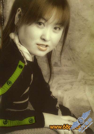 Photoshop照片处理:将黑白照片制作成为淡红中性色【图】_
