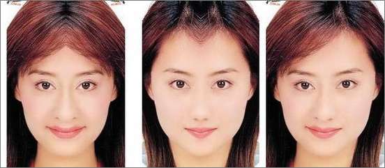 Photoshop出来的众多明星对称脸照欣赏
