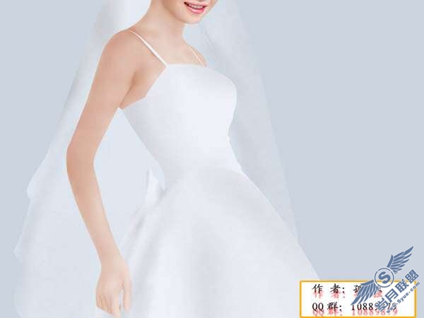 Photoshop鼠绘教程:制作新娘婚纱照【图】_