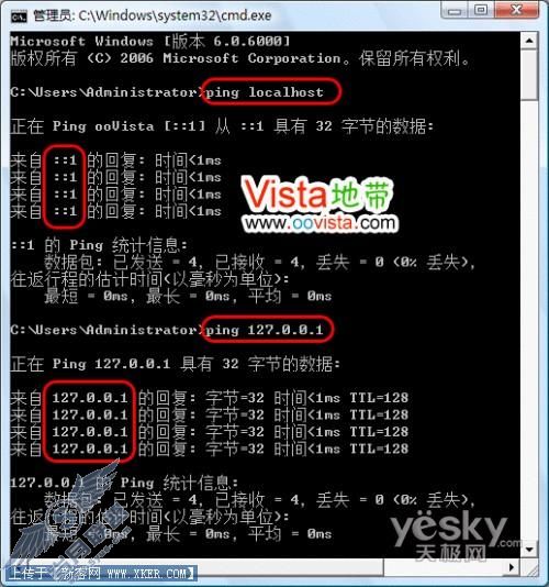 Vista的Ping告诉你本机地址的IPv6形式1