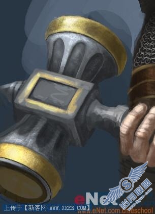 教你Photoshop手绘魔兽世界里的矮人战士(6)