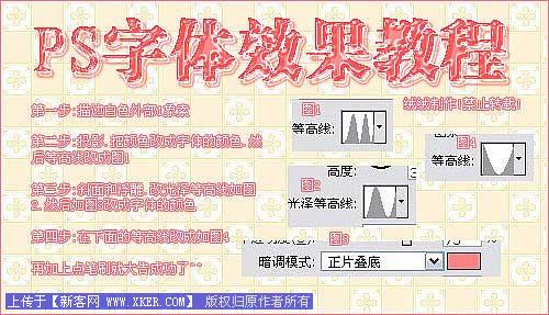 简明图示：Photoshop简单制作漂亮字体特效