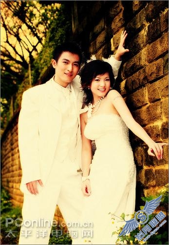 PhotoShop教程:处理情侣照片为旧风格卷轴特效
