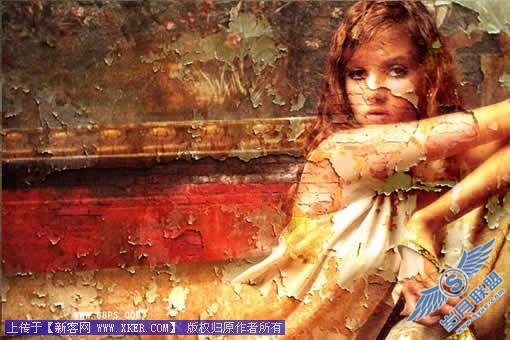PhotoShop制作斑驳非主流效果照片