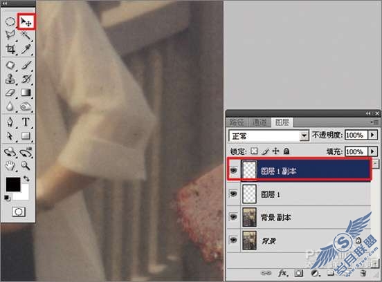 Photoshop<a href=http://www.syue.com/Digital/ target=_blank class=infotextkey>数码</a>暗房教程:修补破损的旧照片【图】_