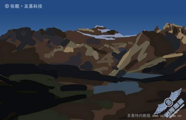 PhotoShop临摹教程:风景绘制