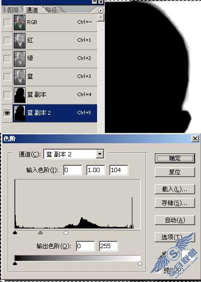 Photosho通道抠图实例:抠出模糊的头发