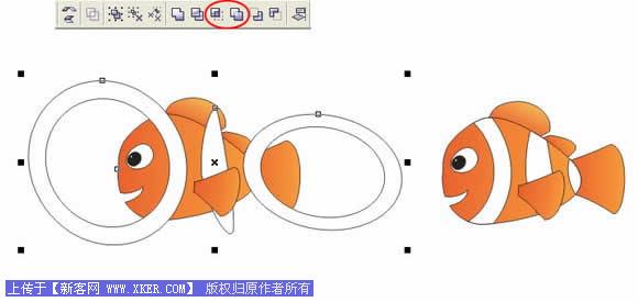 Coreldraw绘制海底总动员小鱼Nemo