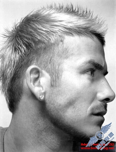 用Photoshop为贝克汉姆画粉笔画素描