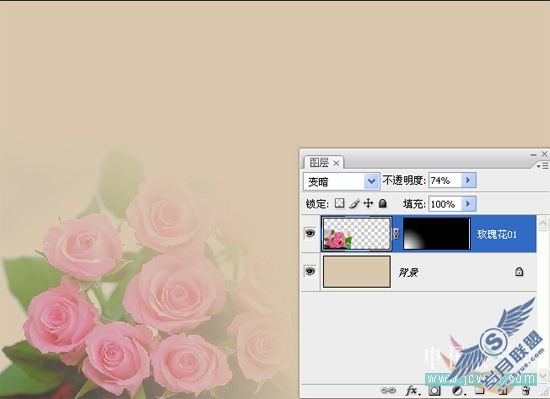 Photoshop教程:创意设计制作母女情深贺卡