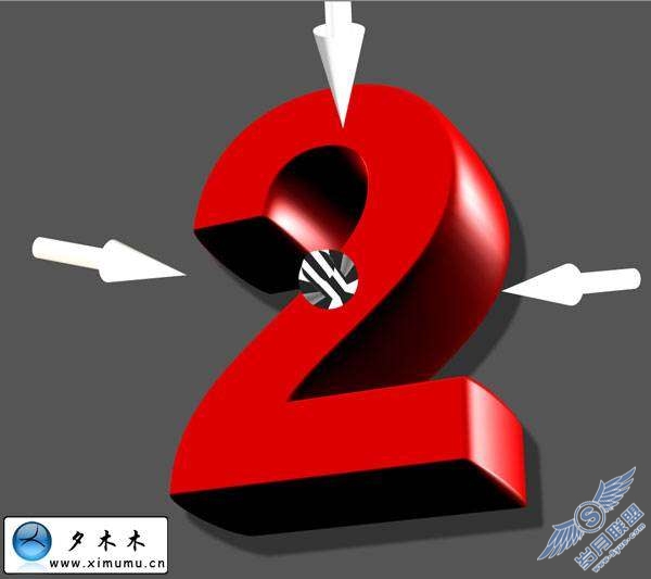 Photoshop文字特效:制作2010花纹装饰的3D文字【图】_
