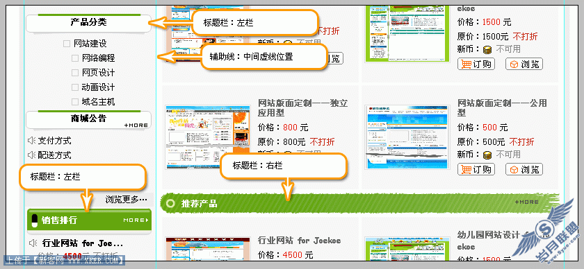 Photoshop实例:Photoshop制作网站流程图