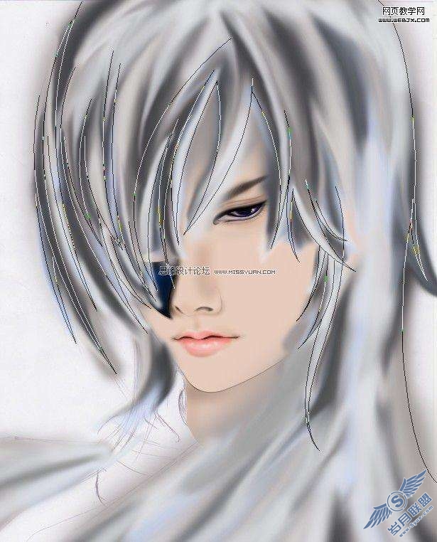 Photoshop绘制冷酷的漫画CG人物【图】_