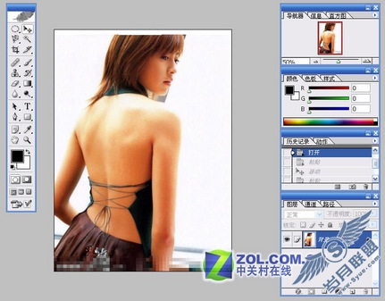 Photoshop精彩实例教程给美女背部纹身
