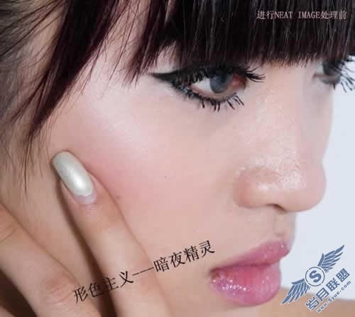 Photoshop磨皮教程:美女质感肌肤