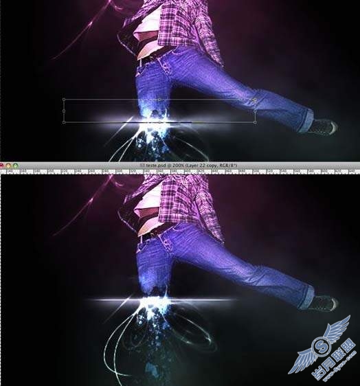 Photoshop制作绚丽的真人潮流插画