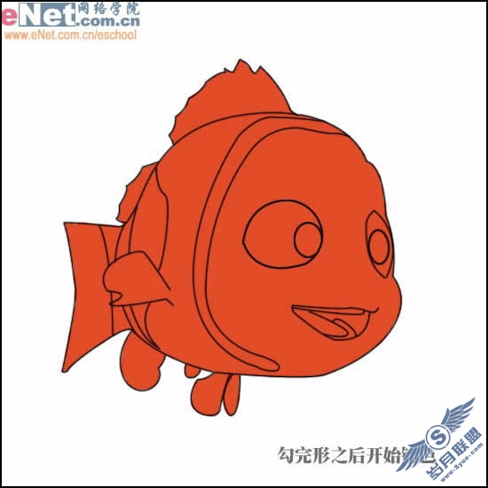 Photoshop打造海底总动员小丑鱼NEMO 