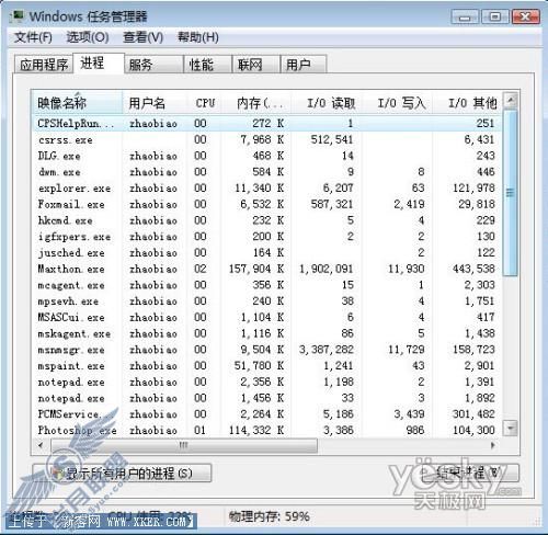 Vista中如何查看正进行读写操作的进程3