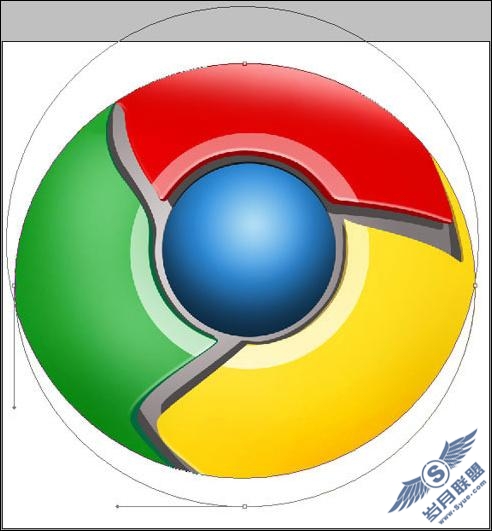 Photoshop绘制GoogleChrome浏览器LOGO(5)