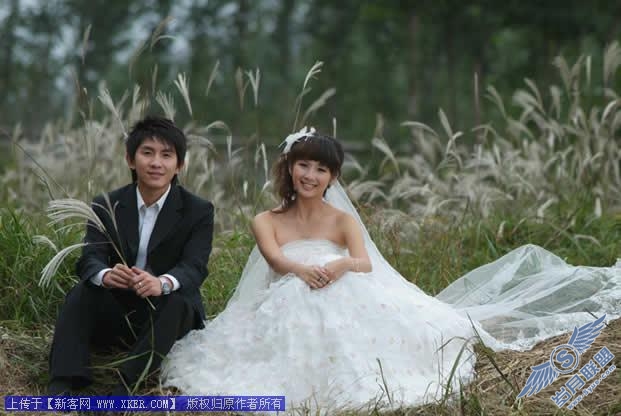 婚纱照片暖色调，Photoshop调色教程
