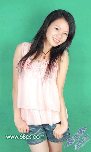 Photoshop照片处理:制作粉红色人物图片效果【图】_