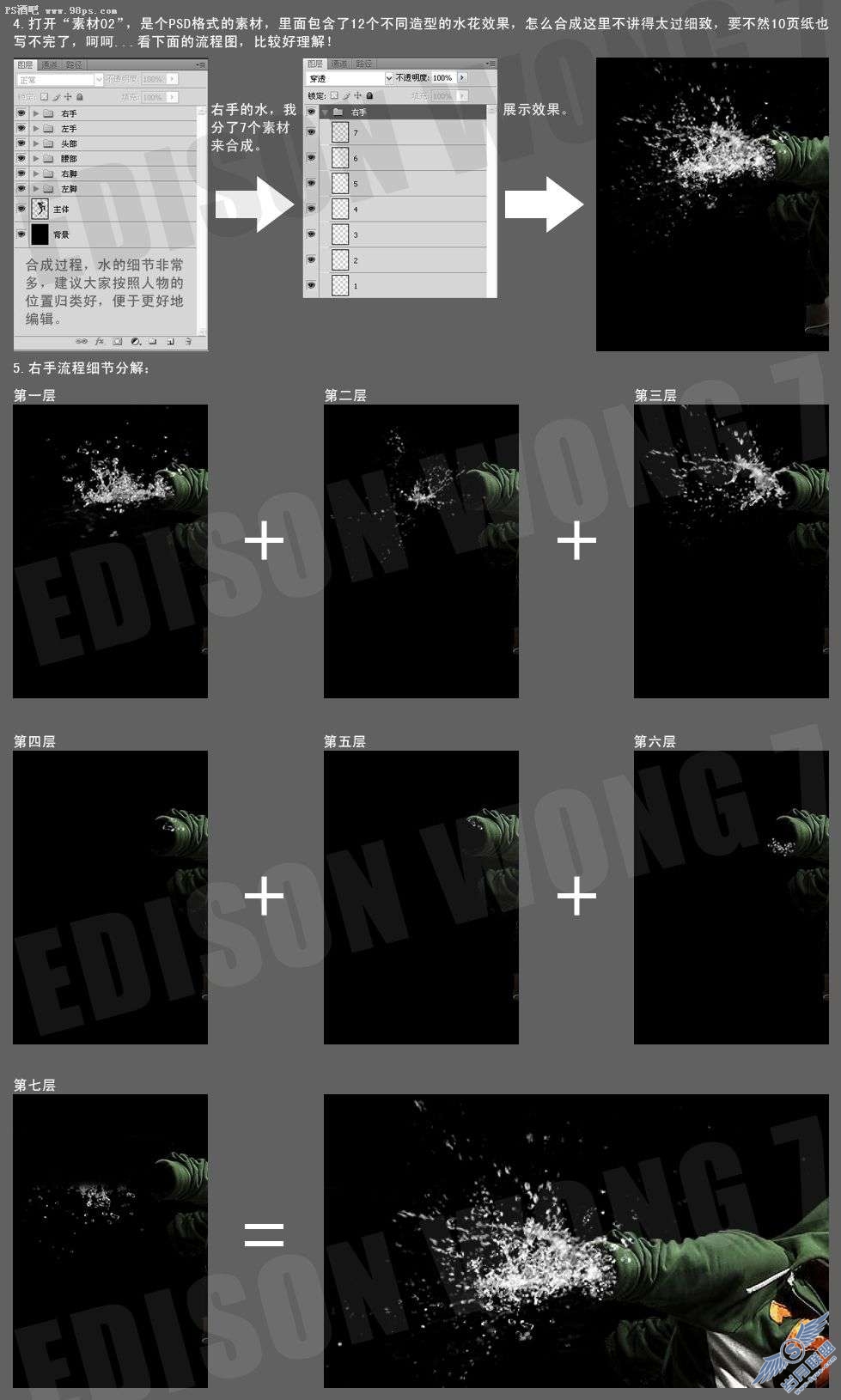 photoshop合成制作液体效果教程【图】_
