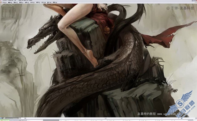 优秀插画家“子弹”绘制险象环生的《龙》
