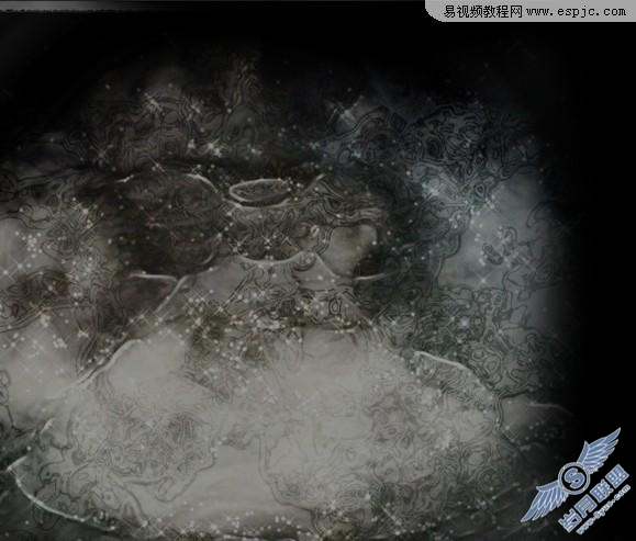 photoshop多图合成柔美的古典美女效果