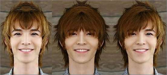 Photoshop出来的众多明星对称脸照欣赏