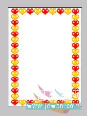 Photoshop和ImageReady制作闪心动画边框_天极设计在线转载