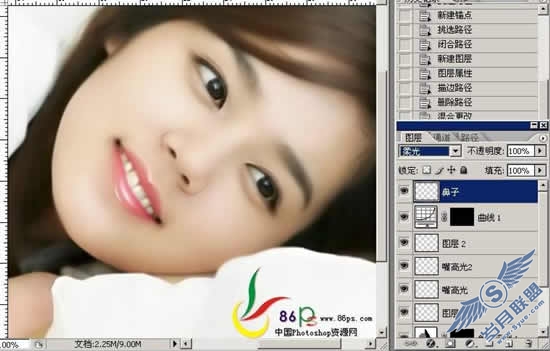 Photoshop打造古典风味手绘MM